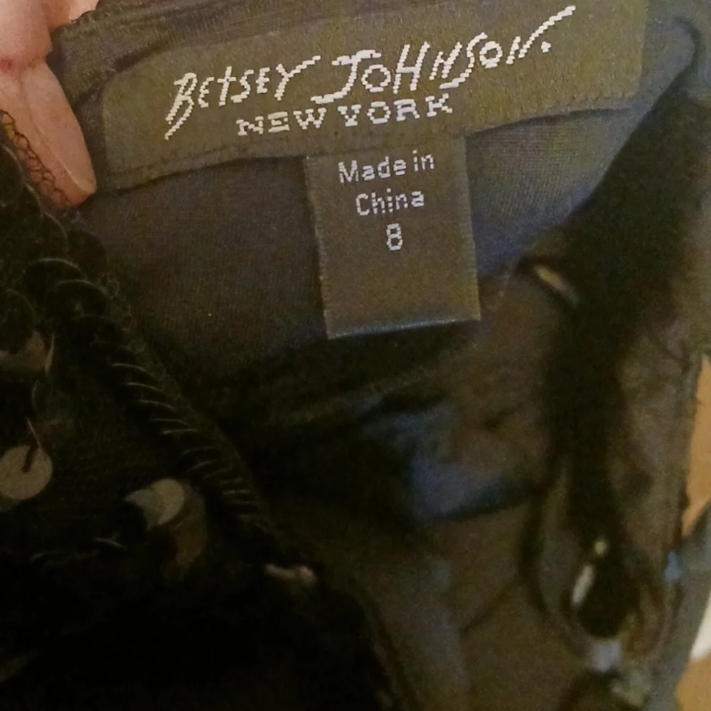 Vintage Betsy Johnson black cocktail dress - Picture 8 of 9